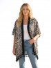 Summer Pattern Print Kimono W/ Tassel Detailing